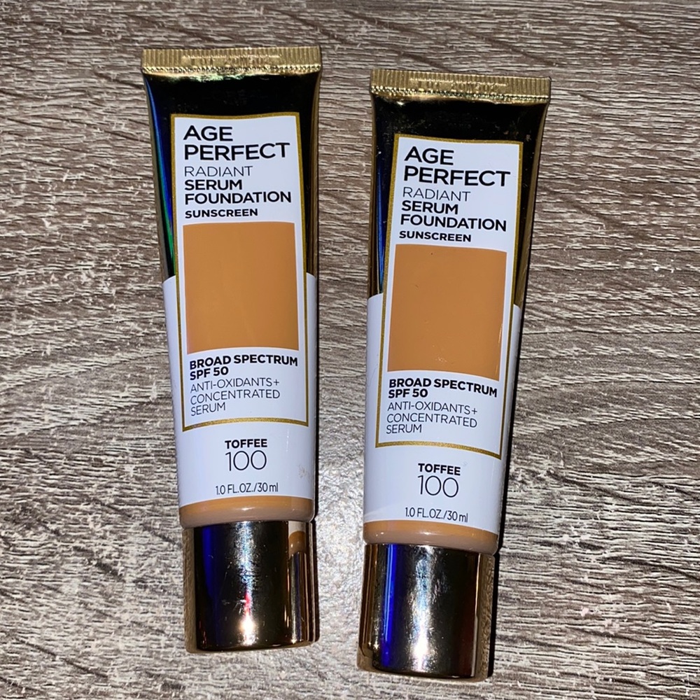 L'Oreal Paris Age Perfect Radiant Serum Foundation Makeup 100 Toffee new